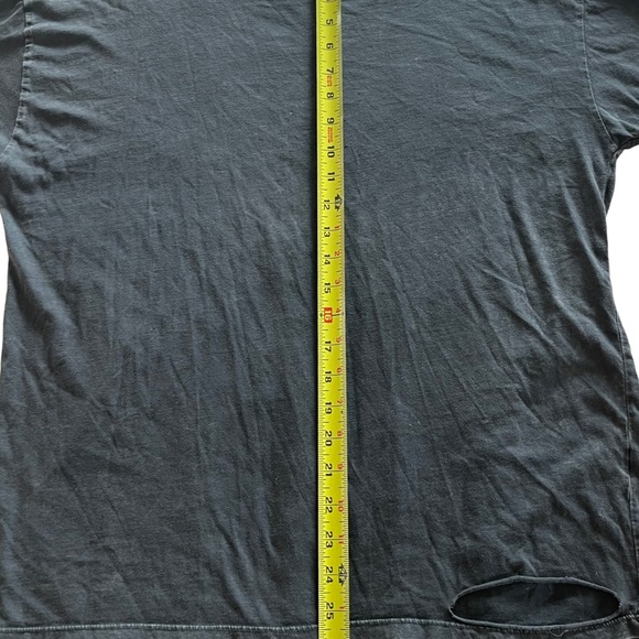 ZARA W/B COLLECTION  Distressed, WashedBlack Oversized Starstudded Tee   Size S - Picture 11 of 12